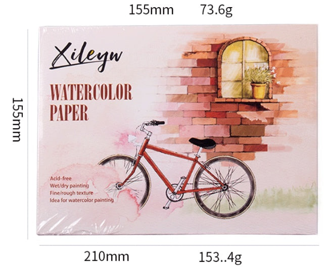 Watercolor & Color Pencil Art Book – Premium Sketchbook