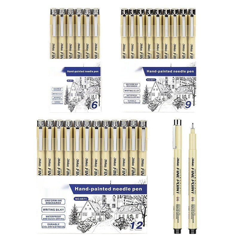 Waterproof Hook Line Drawing Pen – Fine Tip Cartoon & Sketch Ink Pen