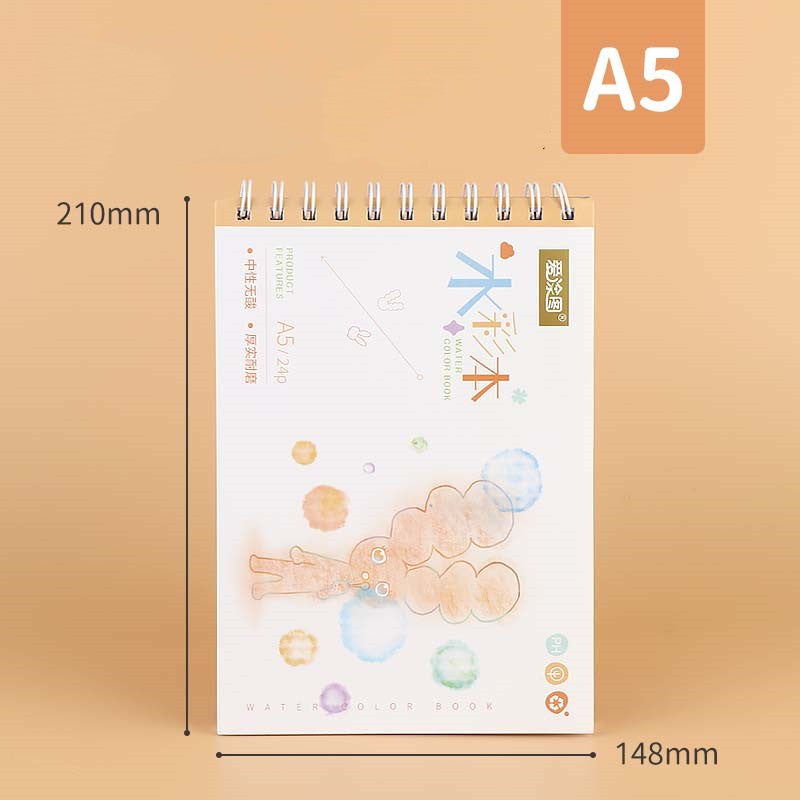 180g Watercolor Notebook – A3/A4/A5 Handmade Sketchbook for Artists