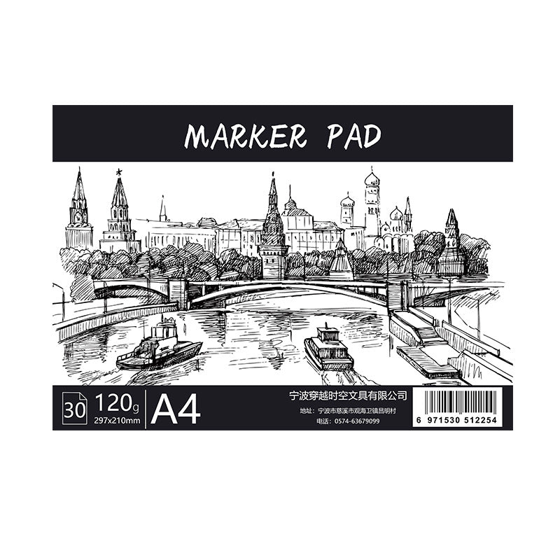 A3/A4 Marker Pen Sketchbook – Hand-Painted Art & Special Design Drawing Book
