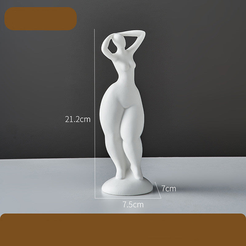 Abstract Curvy Woman Art Decor – Modern Fashion Wall Sculpture
