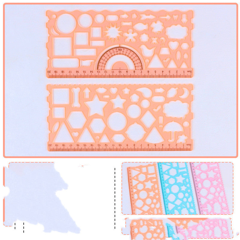 Cute Drawing Ruler Set – Practice Drawing Tools for Kids & Beginners