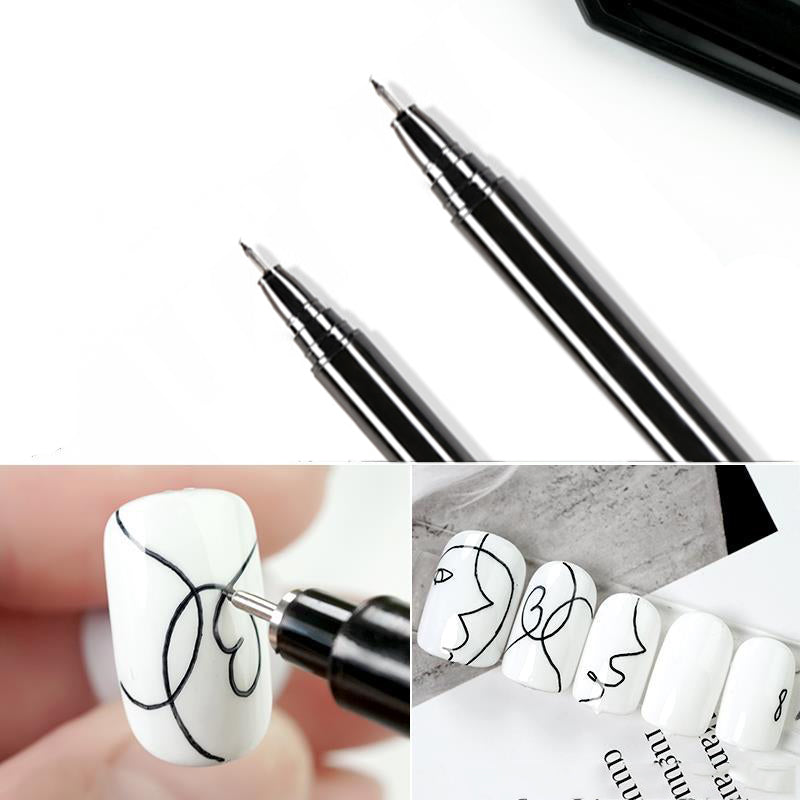 Quick Nail Art Brush Pen for Fast Hand-Drawn Designs