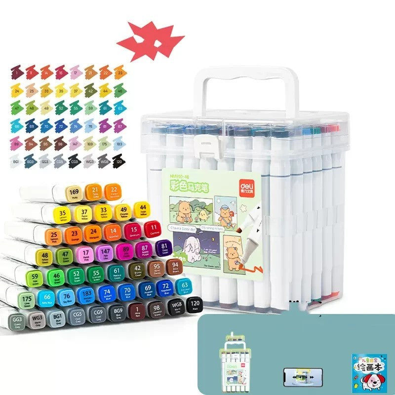 Quick-Drying Double-Head Watercolor Brush Pen – Opaque Art Marker