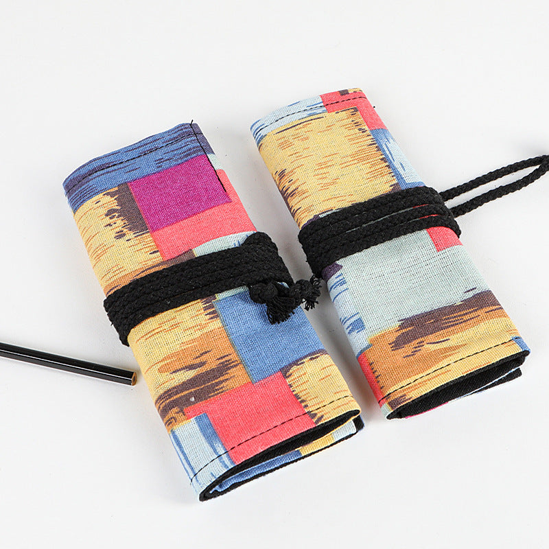 Color Pencil Sketch Pencil Bag – Stationery Organizer for Students & Artists