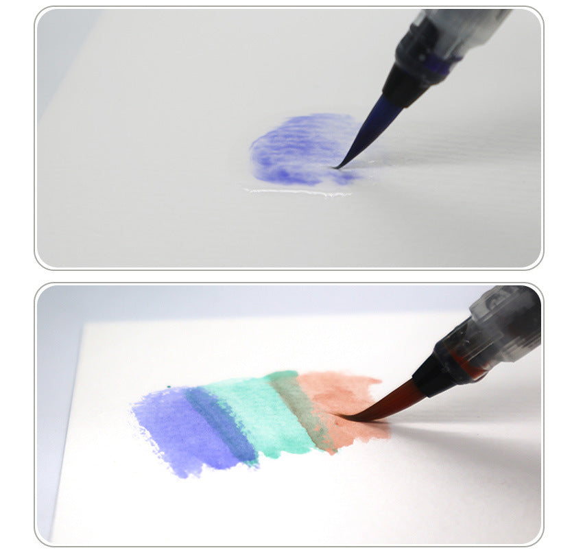 50-Color Solid Watercolor Paint Set – Portable Sketch Art Palette