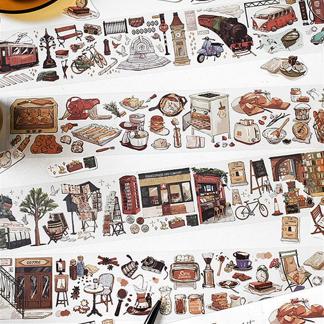 Sketch Travel Diary Pet Subpackage Tape