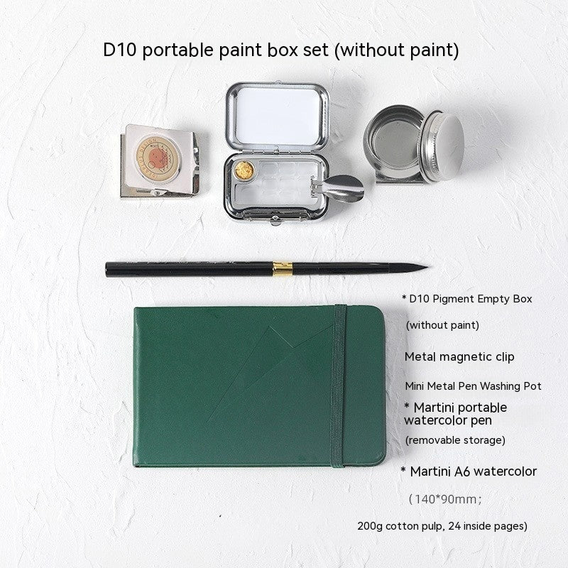 Mini Travel Watercolor Set – Portable Sketch Painting Case