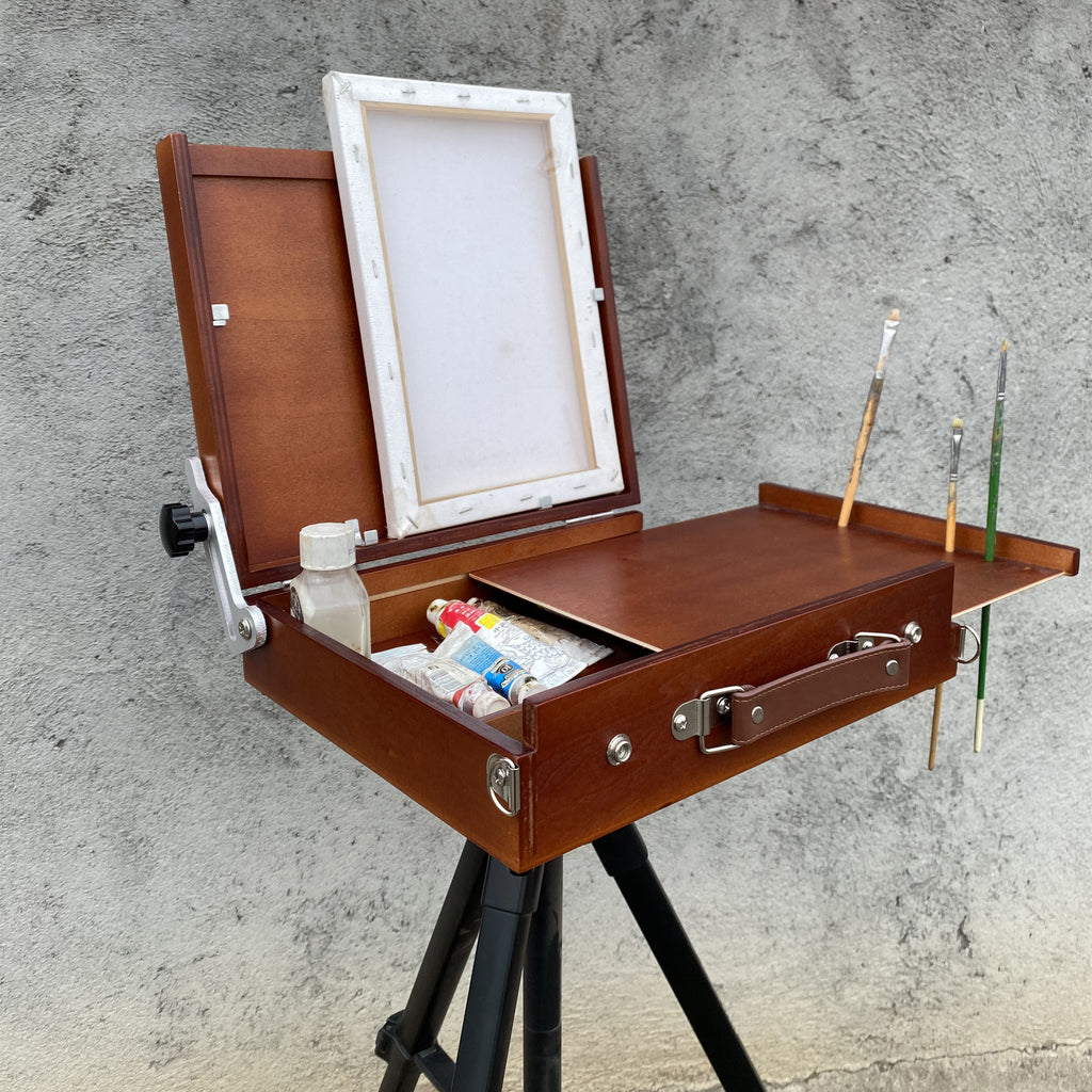 Wooden Adjustable Sketch Box – Portable Multi-Function Art Case