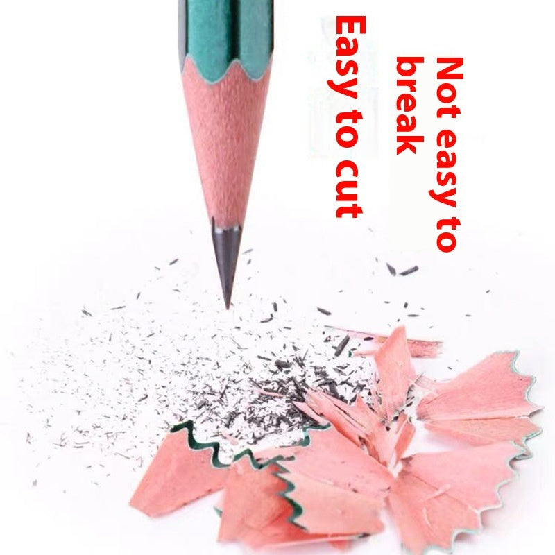 Green Rod Pencil Set – 2B & HB Sketching & Painting for Students