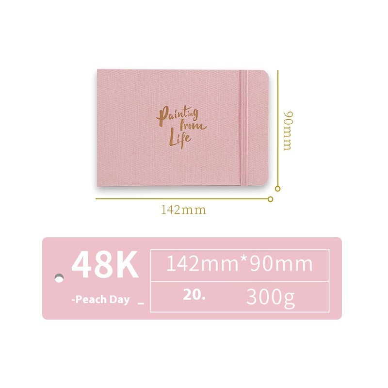 Feiluniao Watercolor Notebook – Handmade Fabric Mini Sketchbook for Watercolor, Character Sketching, Graffiti & Travel Drawing