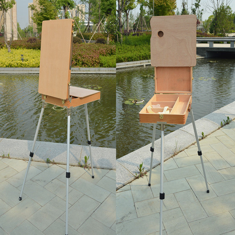 Portable Wooden Sketch Easel & Oil Painting Rack