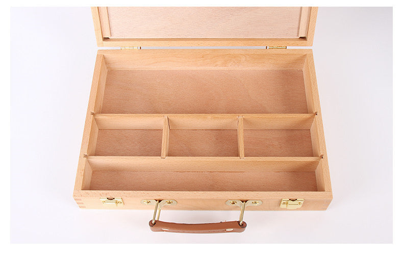 Portable Easel Sketch Box – Wooden Oil Painting Case for Artists